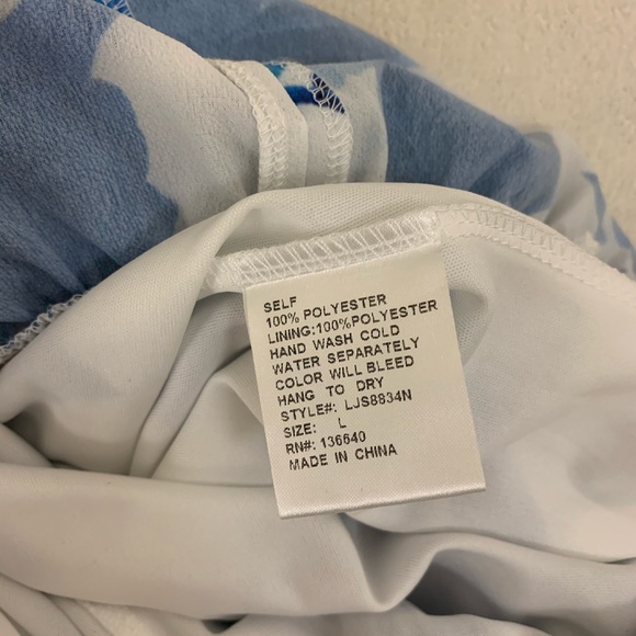 Fab’rik blue long sleeve floral romper - Picture 9 of 9